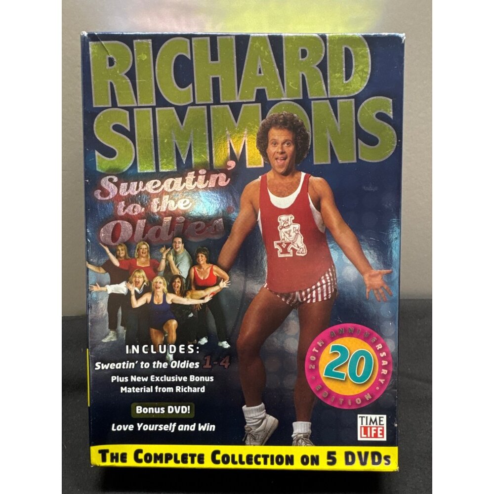 Richard Simmons Sweatin To The Oldies 20th Anniversary 5-DVD Set With Bonus Mate